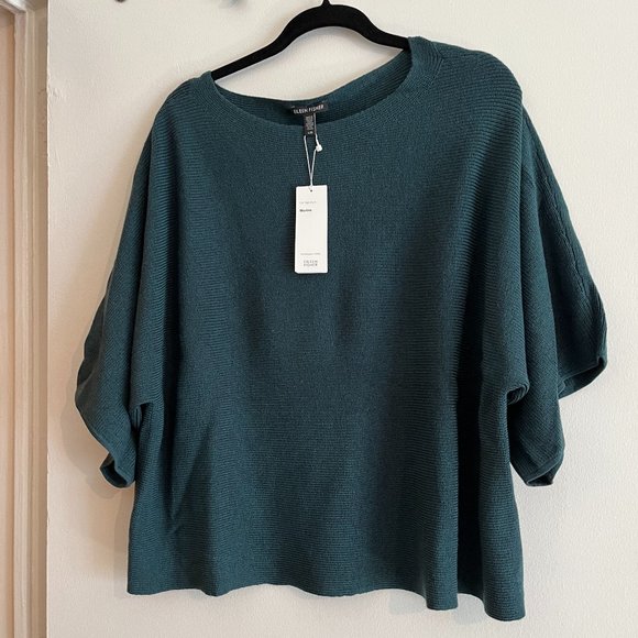 Eileen Fisher Sweaters - Eileen Fisher Hunter Green Size Large Sweater NWT Retail $228